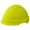 Delta Plus AMER CLIMBING T1 PEAK Hard Hat, Non-Vented, Hi-Viz Yellow WEL21208HY